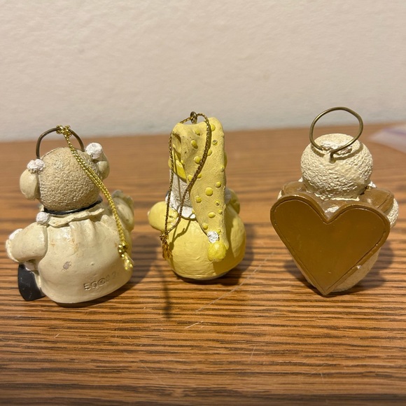 Adorable Trio of Snowberry Snowman Ornaments - Picture 6 of 7